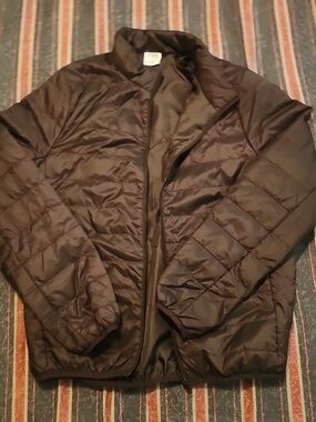 PINK Victoria's Secret Women's Black Quilted Puffer Jacket Size S/P